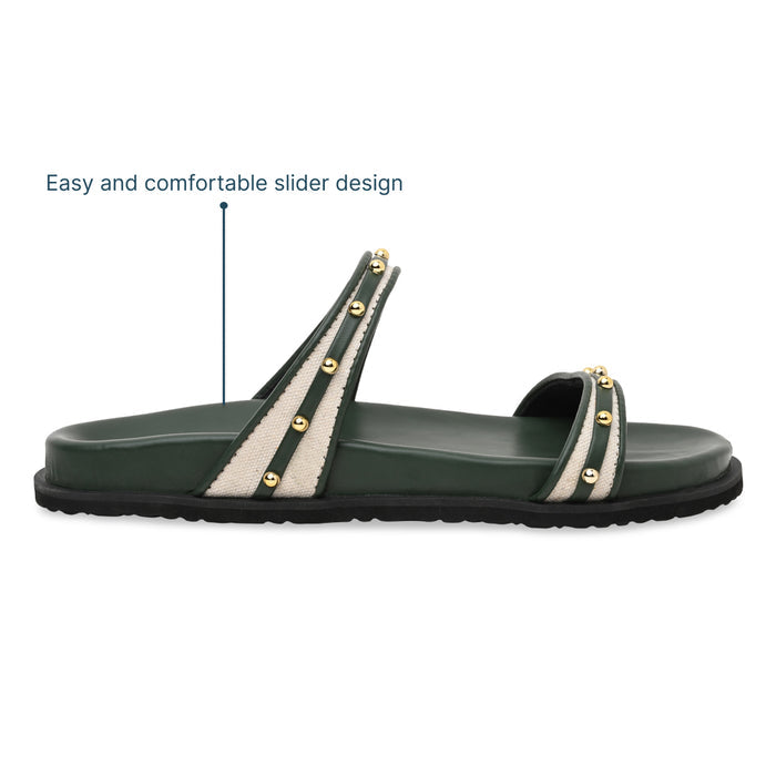 Rivet Canvas Olive Slider