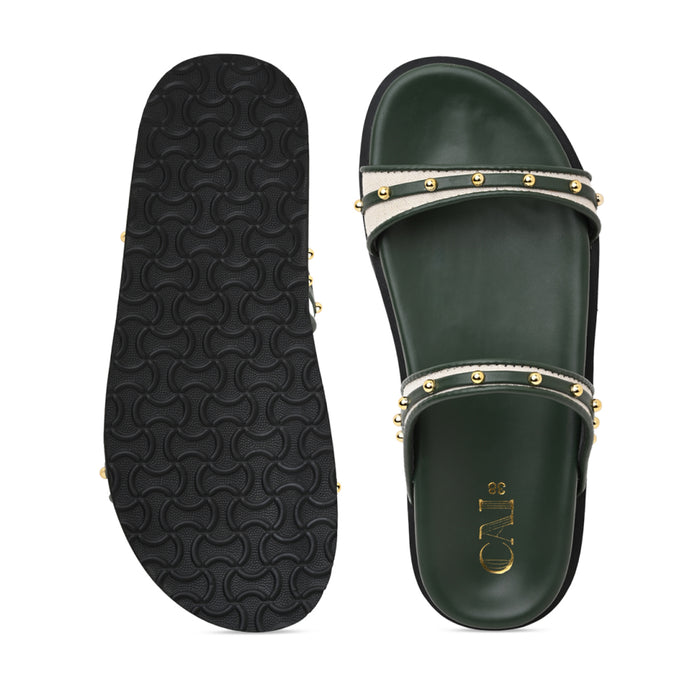 Rivet Canvas Olive Slider