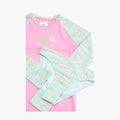 Roxy Girls Hibiline Long Sleeve Lycra Set White Pink | Roxy