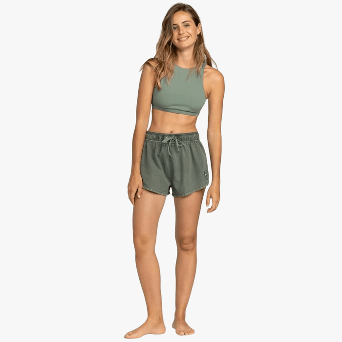 Roxy Womens No Bad Waves Shorts Agave Green | Roxy