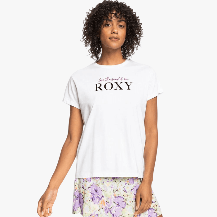 Roxy Womens Noon Ocean Short Sleeve Tee White | Roxy