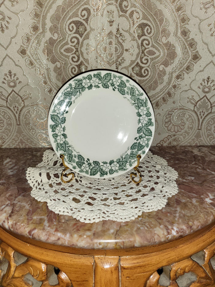 Royal China Underglaze "Old English Green" Bread Plate 6.25"