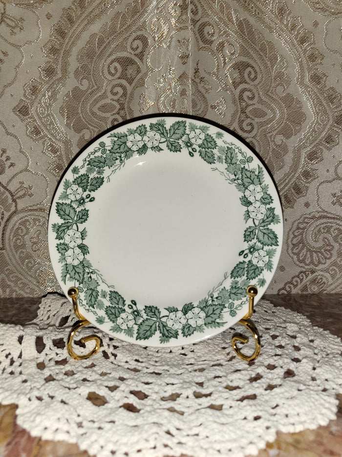 Royal China Underglaze "Old English Green" Bread Plate 6.25"