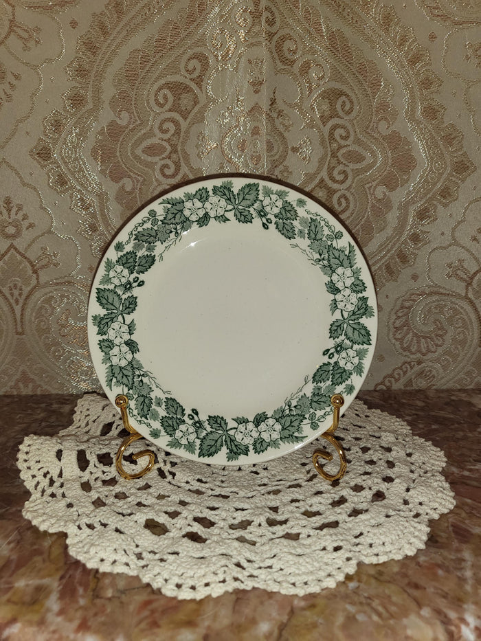 Royal China Underglaze "Old English Green" Bread Plate 6.25"