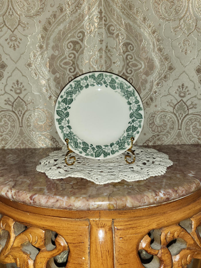 Royal China Underglaze "Old English Green" Bread Plate 6.25"