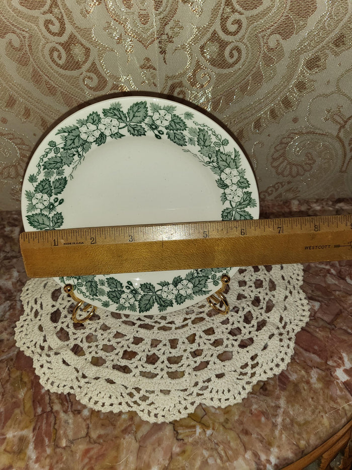 Royal China Underglaze "Old English Green" Bread Plate 6.25"