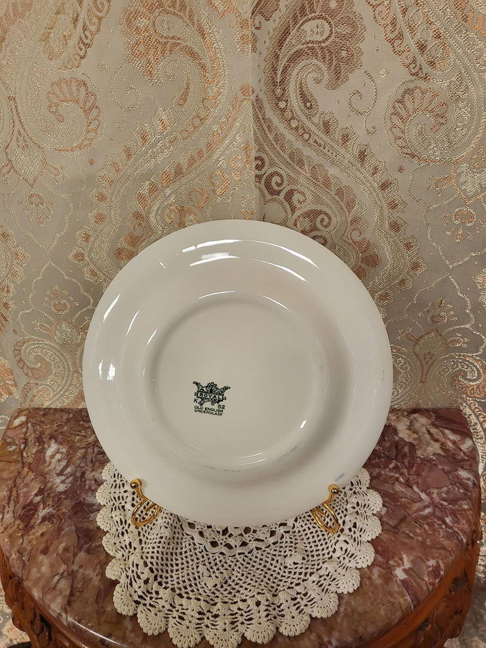 Royal China Underglaze "Old English Green" Dinner Plate - 10" K52