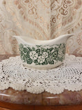 Royal China Underglaze "Old English Green" Gravy Boat