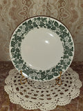 Royal China Underglaze "Old English Green" Lunch Plate 7"