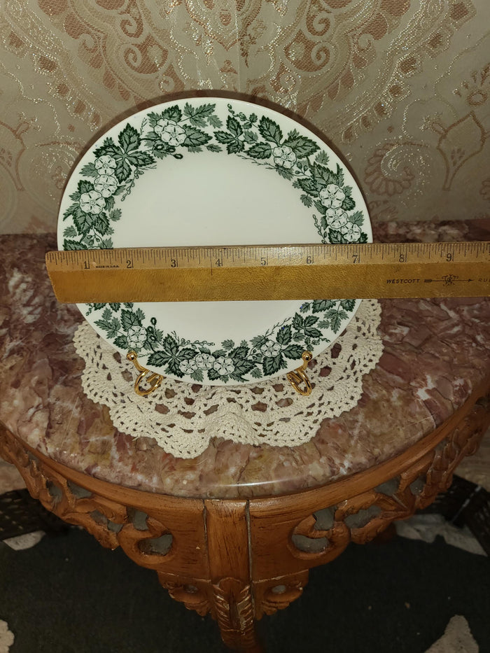 Royal China Underglaze "Old English Green" Lunch Plate 7"