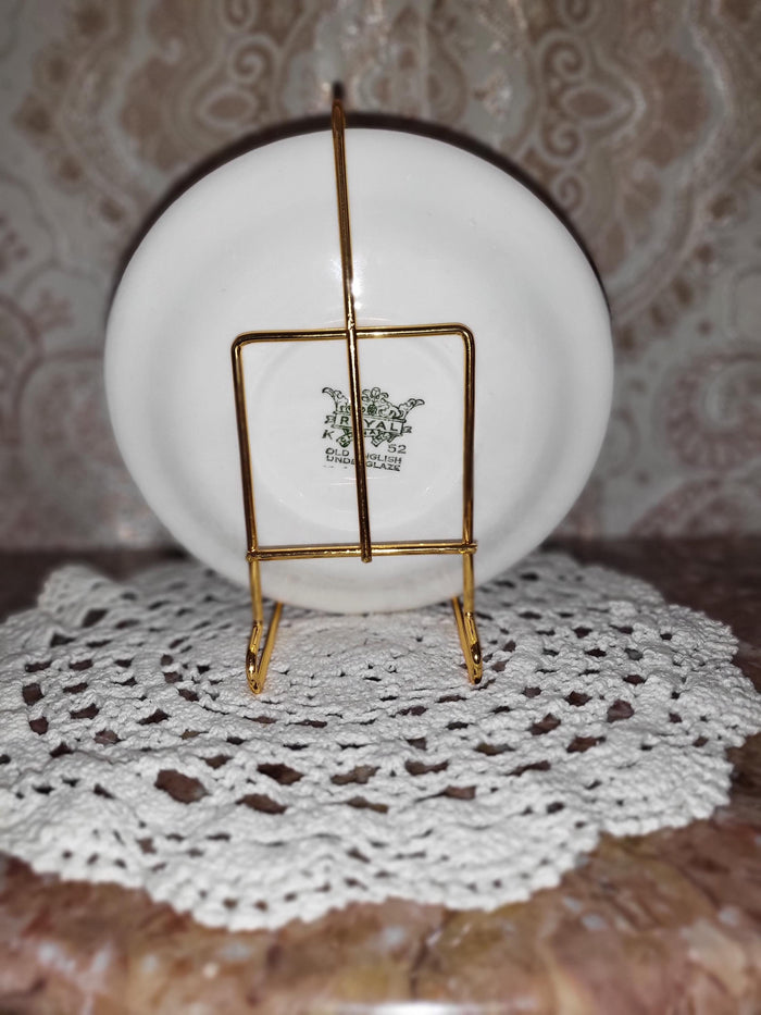Royal China Underglaze "Old English Green" Saucer Plate 6"
