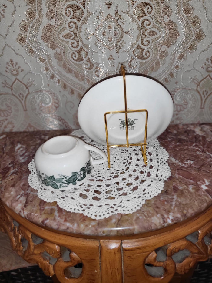 Royal China Underglaze "Old English Green" Teacup & Saucer Set