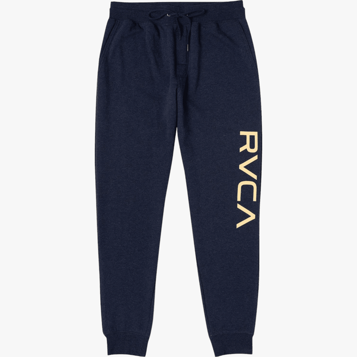 Rvca Boys Big Logo Trackpants Navy Marine Rvca