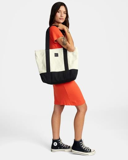 Rvca Carry All Tote Bag Cloud Rvca