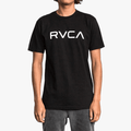 Rvca Mens Big Logo Short Sleeve Tee Black Rvca