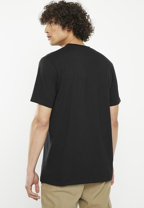 Rvca Mens Big Logo Short Sleeve Tee Black | Rvca