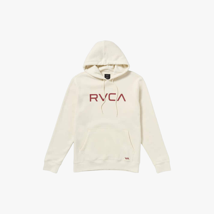 Rvca Mens Big Rvca Hoodie Pullover Silver Bleach Rvca