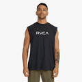 Rvca Mens Big Rvca Musle Tank Black | Rvca