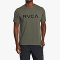 Rvca Mens Big Rvca Short Sleeve Tee Olive | Rvca