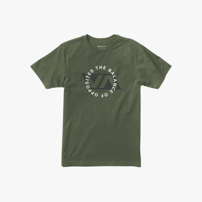 Rvca Mens Division Short Sleeve Tee Olive | Rvca
