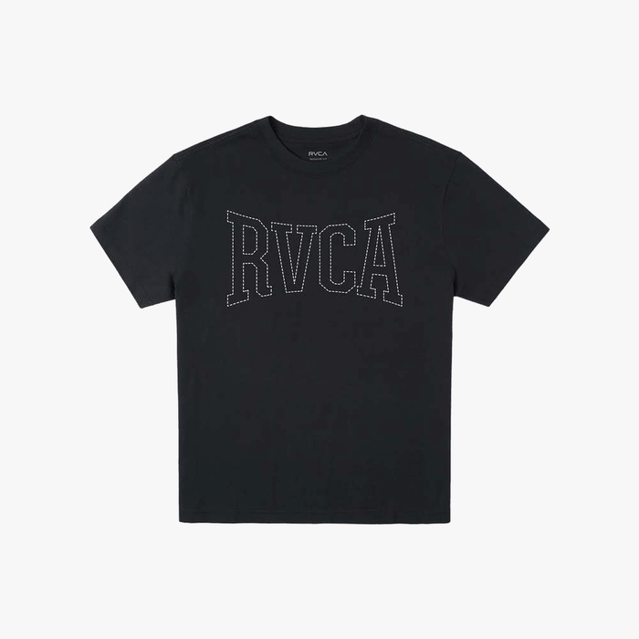 Rvca Mens Stitch Short Sleeve Tee Black | Rvca