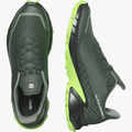 Salomon Mens Alphacross 5 Trail Sneaker Spruce Black Gecko Green | Salomon
