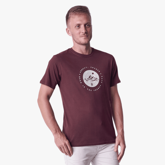 Salomon Mens Mandala Short Sleeve Tee Bitter Choc Salomon