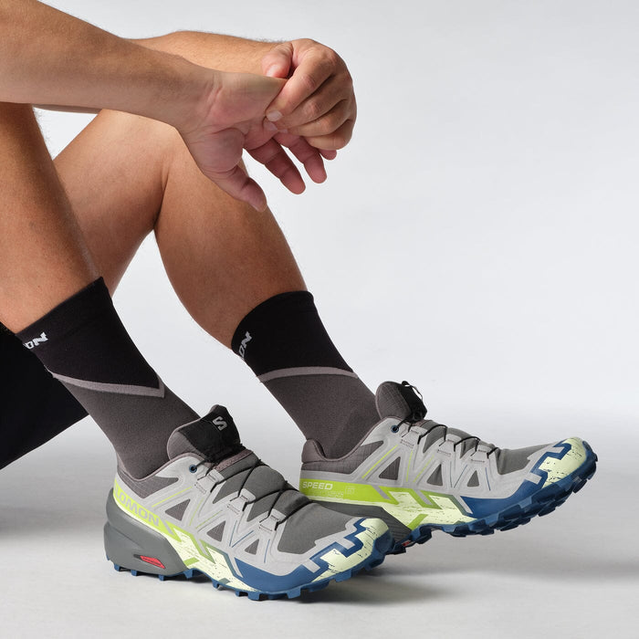 Salomon Mens Speedcross 6 Trail Castle Rock Lime Ocean Poseidon | Salomon