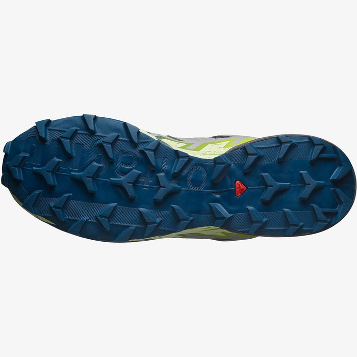 Salomon Mens Speedcross 6 Trail Castle Rock Lime Ocean Poseidon | Salomon