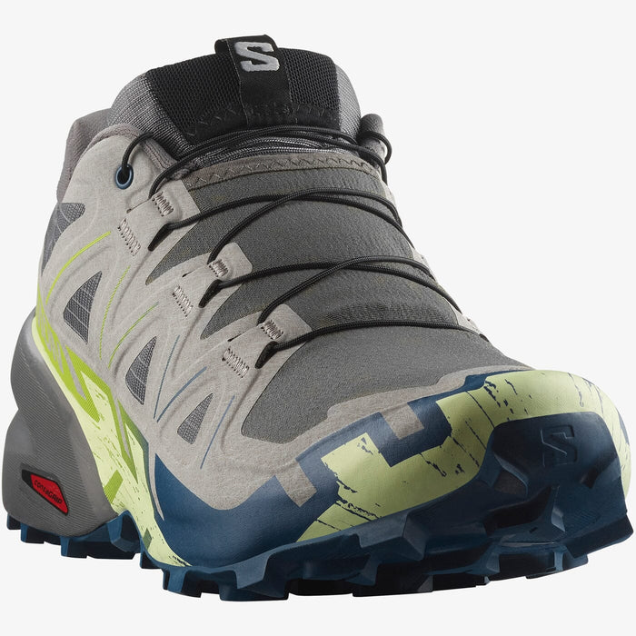 Salomon Mens Speedcross 6 Trail Castle Rock Lime Ocean Poseidon | Salomon