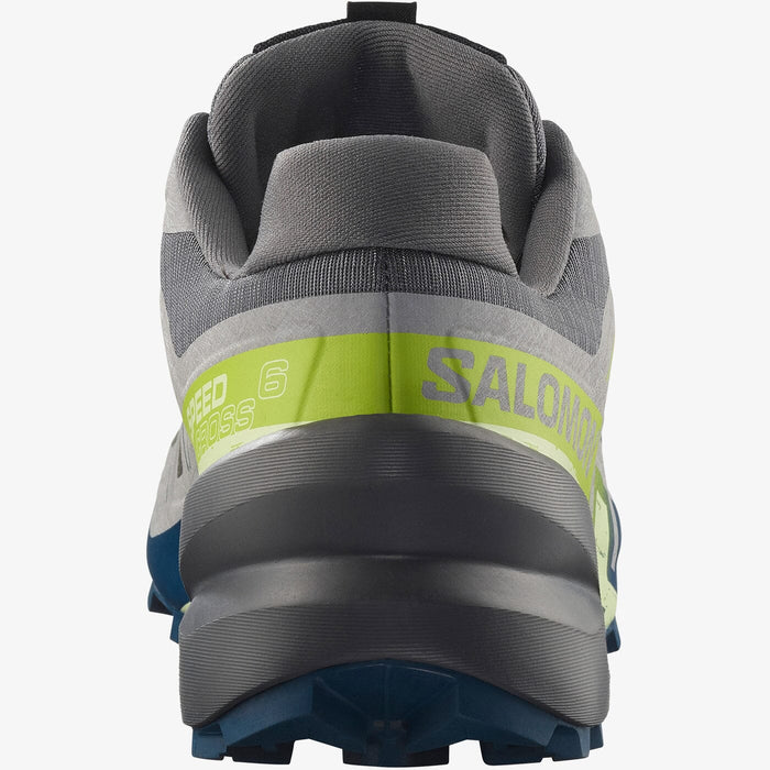Salomon Mens Speedcross 6 Trail Castle Rock Lime Ocean Poseidon | Salomon