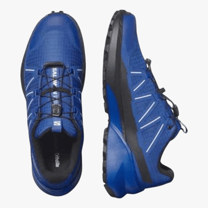 Salomon Mens Speedcross Peak Trail Sneaker Lapis Black White | Salomon