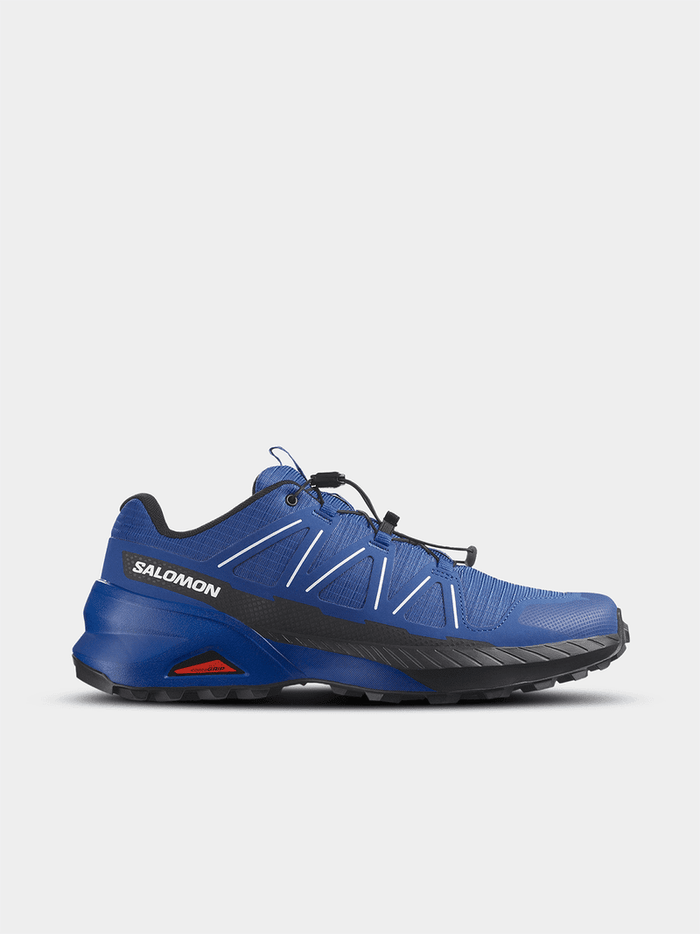 Salomon Mens Speedcross Peak Trail Sneaker Lapis Black White | Salomon