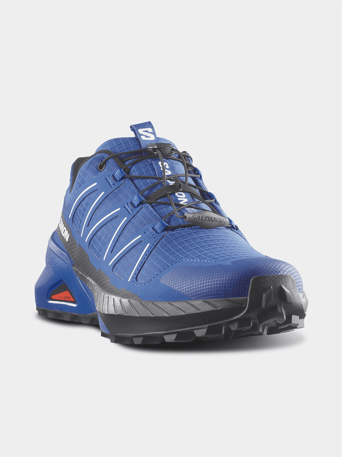 Salomon Mens Speedcross Peak Trail Sneaker Lapis Black White | Salomon