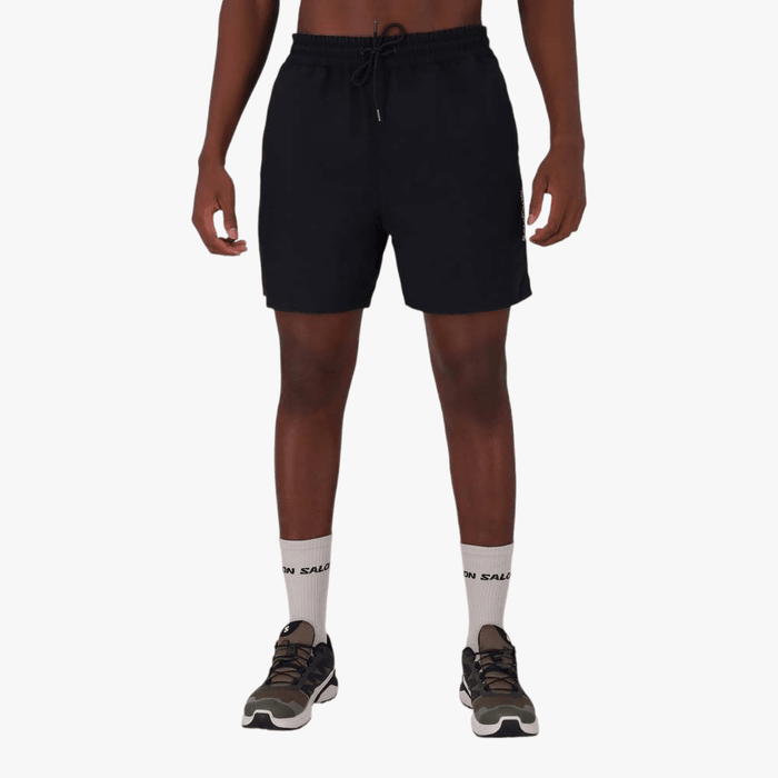 Salomon Mens Travel Reversible Shorts Phantom White Pepper | Salomon