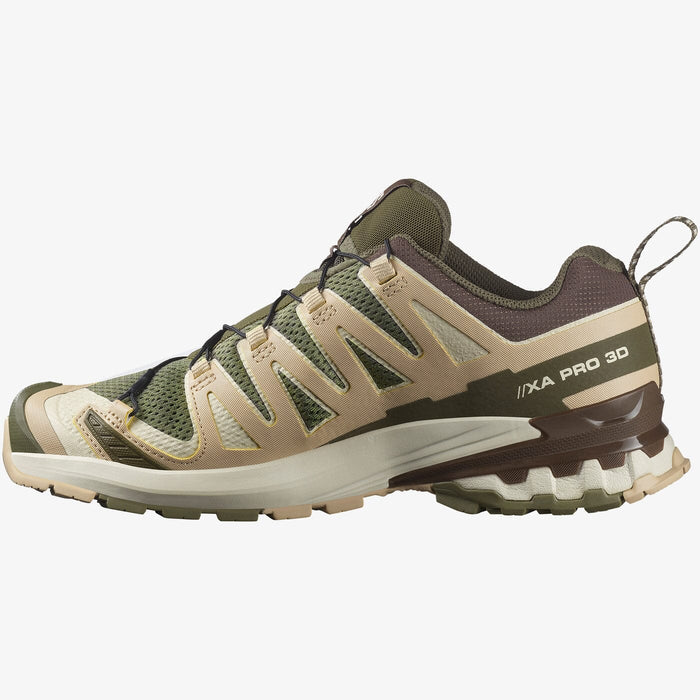 Salomon Mens Xa Pro 3D V9 Trail Sneaker Deep Lichen Safari Dk Earth | Salomon