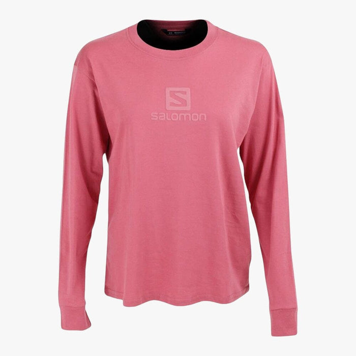 Salomon Valley Rides Long Sleeve Tee Mauve Wood Salomon