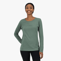 Salomon Womens Scoop Neck Long Sleeve Tee Laurel | Salomon