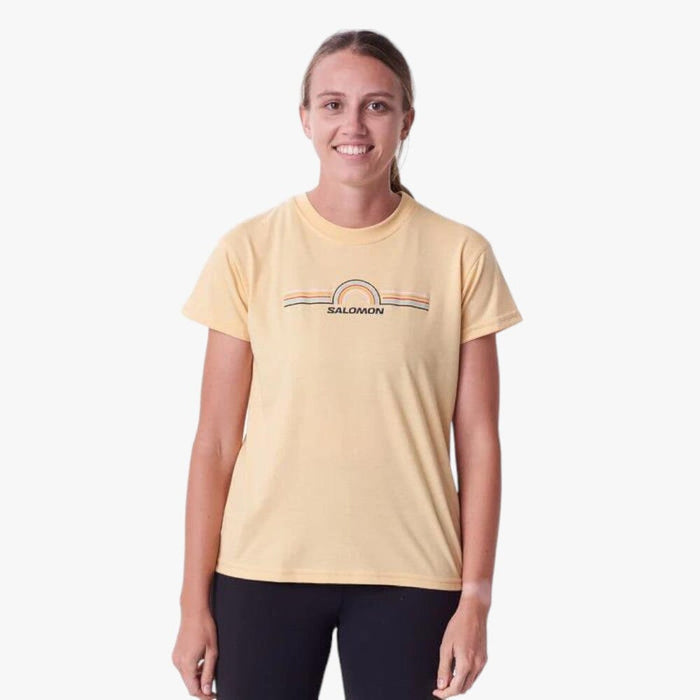 Salomon Womens Sunrise Short Sleeve Tee Pineapple Slice Salomon