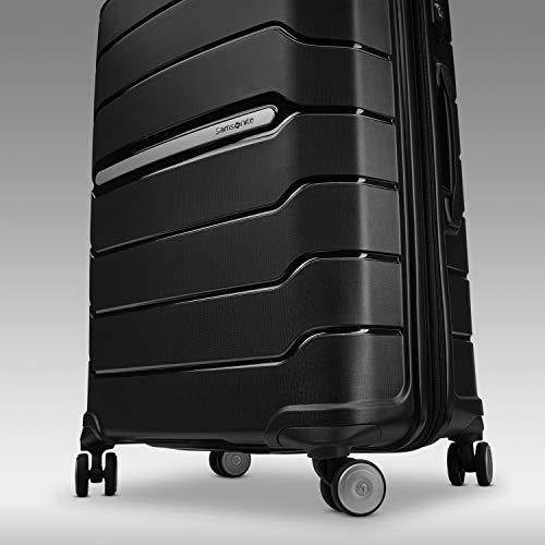 Samsonite Freeform Hardside Expandable with Double Spinner Wheels, Black, Carry-On 21-Inch
