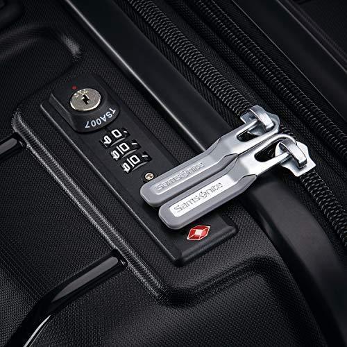 Samsonite Freeform Hardside Expandable with Double Spinner Wheels, Black, Carry-On 21-Inch
