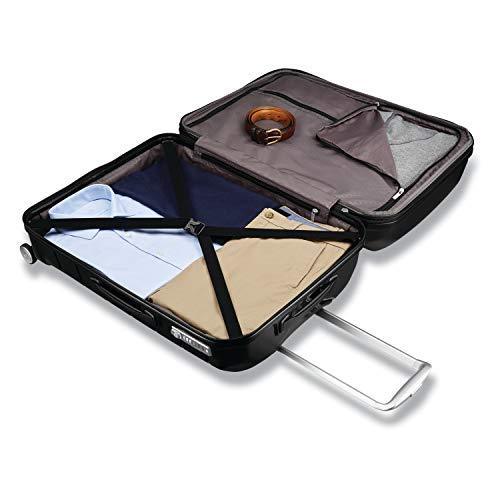 Samsonite Freeform Hardside Expandable with Double Spinner Wheels, Black, Carry-On 21-Inch