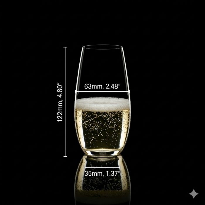 Set de 2 Vasos Riedel "O" Champagne Glass 264ml