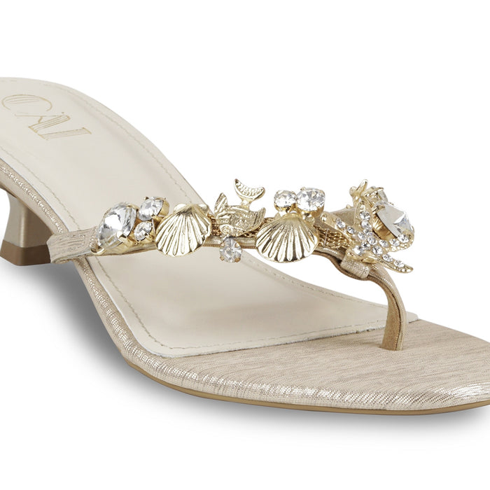 Shore Star Gold Heels