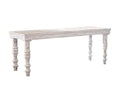 Signature Design by Ashley Dannerville Distressed Vintage Accent Bench, Antique White
