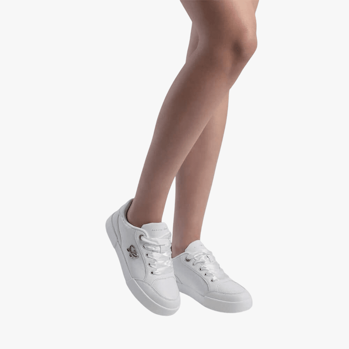 Sissyboy Womens Embossed Sneaker With Sb Hardwear Plate On Side White Sissy Boy
