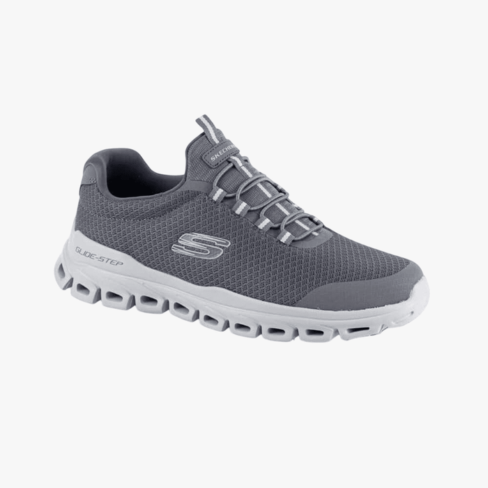 Skechers Mens Glide Step Sneaker Charcoal Skechers