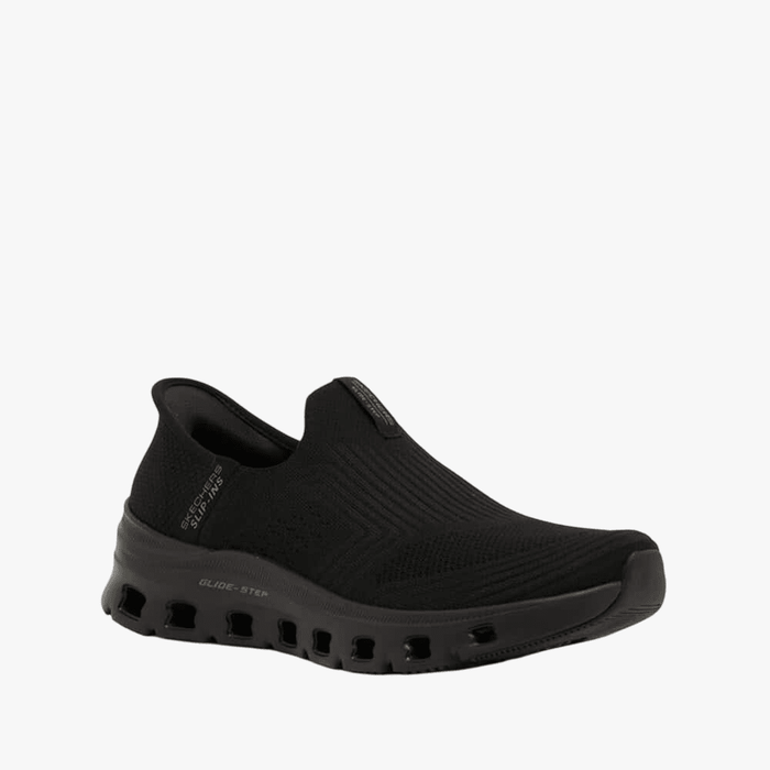 Skechers Womens Glide Step Sneaker Black Skechers