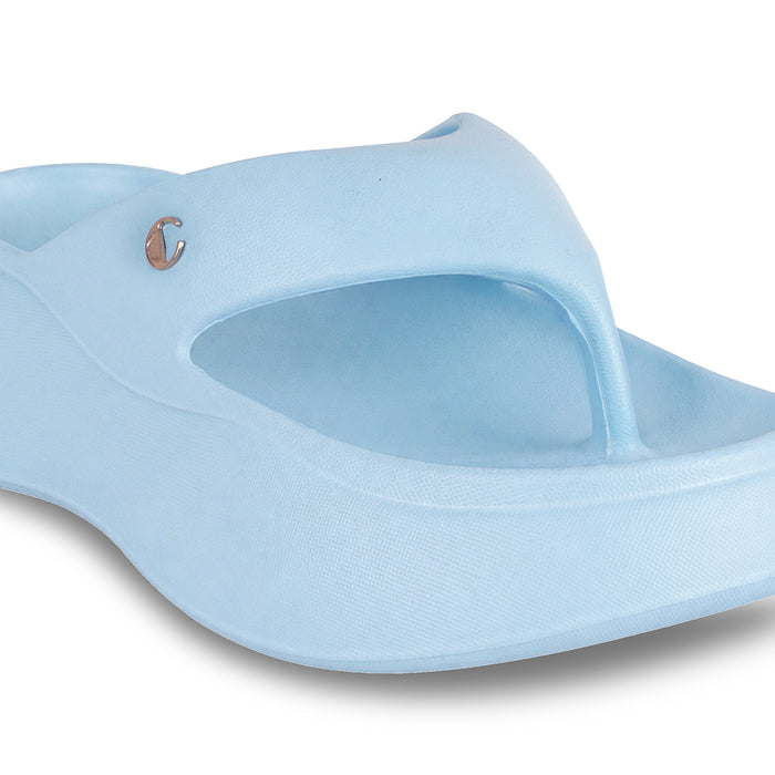 Slushie Blue Thong Slides