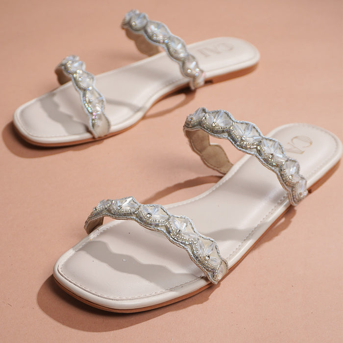 Sonnet Flats - Cream